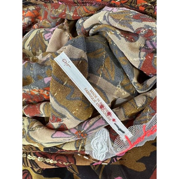 New Free People Too Much To Dream Embellished Maxi Dress Size Large - Picture 8 of 8